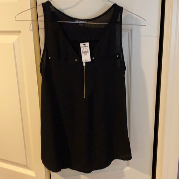 Express Tops - 5 for $10 NWT Express XS black tank with zipper detail